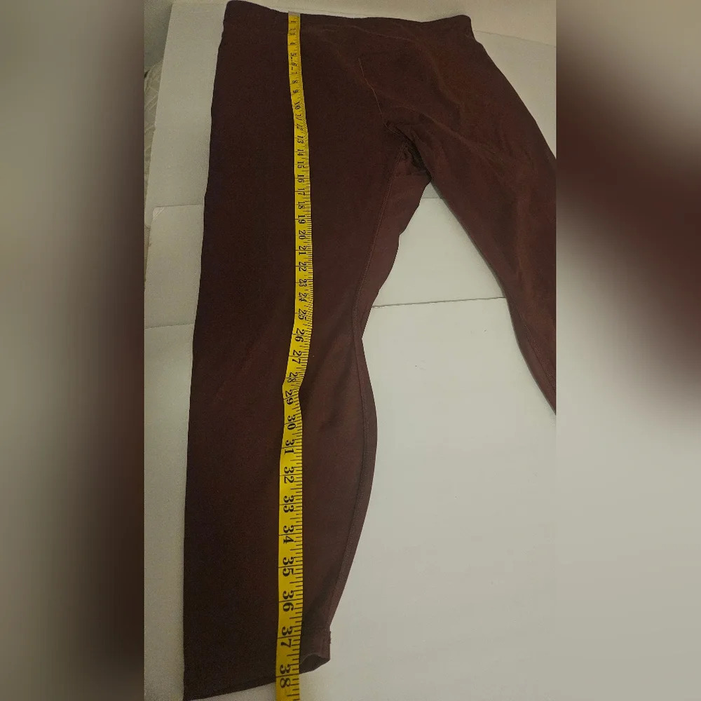 Savage X Fenty-Women's 3X Maroon Leggings Plus Size - Picture 9 of 9